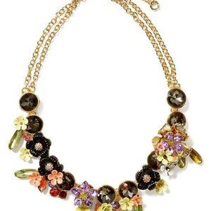 Banana Republic Women's Fireworks Fireburst Savannah Enamel Necklace NWOT